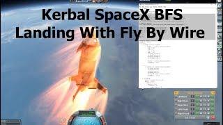 Simulating The BFS Descent 'Skydive' In KSP - Fly By Wire with kRPC