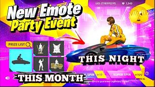 Emote Party Event Return | Emote Party Event Free Fire | Free Fire New Event | FF New Event,