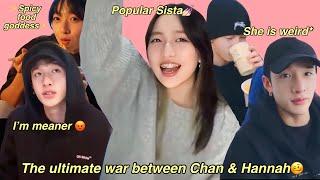 The ultimate never-ending SIBLING war between Bangchan & Hannah!