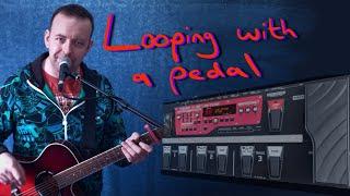 Looping With A Pedal - My setup - Boss RC300 Loopstation - TC-Helicon Voicelive Play Acoustic