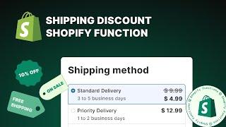 Shipping Discount Shopify Function Tutorial - Create Advanced Custom Shipping Discounts