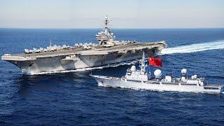 What Happens When a Chinese SPY SHIP Gets Too Close to a US Aircraft Carrier?