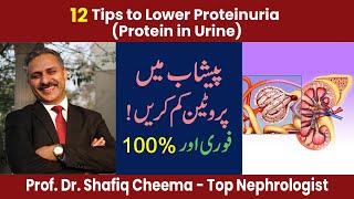 12 Tips to Lower proteinuria | 100% Urine protein reduction