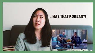 Korean Teacher Reacts to Coldplay Chris Martin's Korean Singing (My Universe)