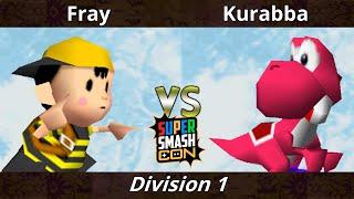 SSC 2022 Division 1 - Fray (Ness) Vs. Kurabba (Yoshi) SSB64 Smash Bros Tournament