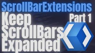 WinUI 3 | ScrollBar Extensions Keep Expanded | WinAppSDK | XAML | C# | .NET | UWP | WPF | AK.Toolkit