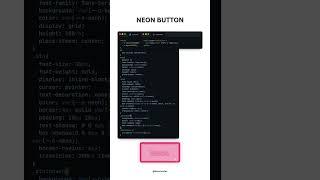 Neon Button html css tutorial