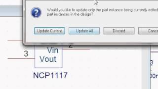 change or update component in  Orcad schematics