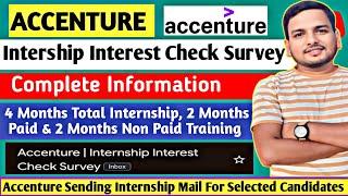 Accenture Internship Check Survey Mail Imp Update | Onboarding Update | Mandatory Training? | OL, JL