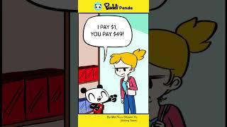 THAT was Clever...  | Puddi Panda #shorts #comics #funnycomics