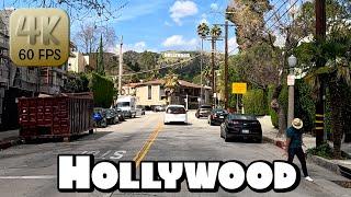 Driving Around Hollywood, California in 4k Video
