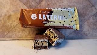 #Taste-Test- MyProtein 6 LAYER Bar Cookies&Cream