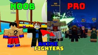 IM BACK! NOOB TO PRO IN ANIME FIGHTERS SIMULATOR EPISODE 1 PART 1/2 WE GOT AMAZING FIGHTERS!