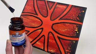 54. RUBBER CEMENT!? + Acrylic Swipe | Acrylic Pouring Tutorial