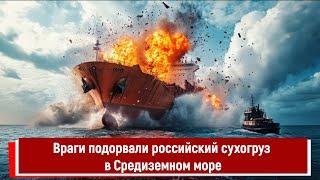 Враги подорвали российский сухогруз в Средиземном море