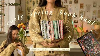 early spring book haul & unboxing 