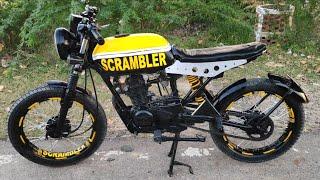 Modified Bajaj CT100 Into Scrambler | Best CafeRacer MotoMahal | CafeRacer In India | Bajaj Ct100