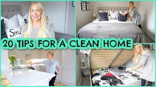 20 TIPS FOR A CLEAN HOME | HABITS FOR KEEPING A CLEAN HOUSE