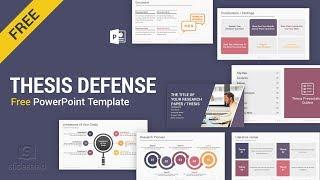 Master’s Thesis Defense Free PowerPoint Template Design - SlideSalad