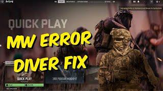 How To Fix Modern Warfare 2 Error Code DIVER