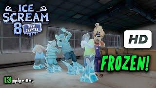 ICE SCREAM 8 TRUE ENDING UPDATE Full CUTSCENES | Frozen! | High Definition