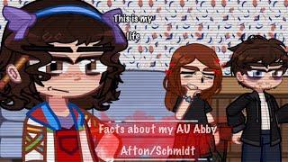 Facts about my AU Abby Afton/Schmidt |WARNINGS IN DESC!