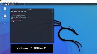 How to Delete User Profile in Kali Linux