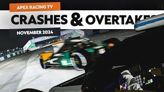 iRacing Best Crashes and Overtakes November 2024