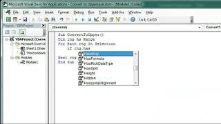 #277-Excel VBA Tutorial: Convert Text to Uppercase with One Simple Code