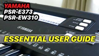 How to Set Voices, Rhythms for Yamaha PSR-E373/EW310/EZ300