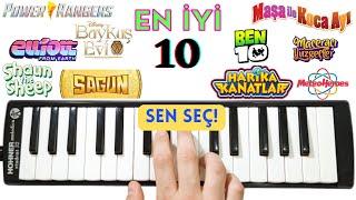 EN İYİ 10 ÇİZGİ FİLM MÜZİĞİ (4. SERİ) || Melodika Günlüğü