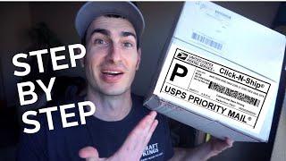 Everything about USPS Click N Ship Shipping Tutorial For Beginners | How to Ship a Package from Home