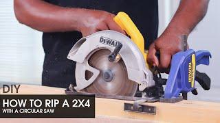 How to Rip a 2x4 with a Circular Saw