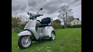 Veleco Crystal luxury top of the range mobility scooter testing and hill climbs invalid carriage