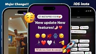 InstaPro v10.90 | iOS Emojis + iOS Fonts | InstaPro iPhone Story | InstaPro New Update 