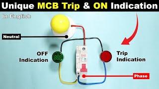 Unique Way to Connect Trip Indicator lamp For MCB | MCB trip indicator @TheElectricalGuy