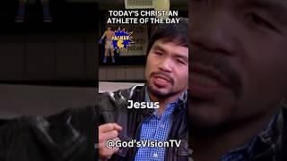 Manny Pacquiao Discusses Having a STRONG Relationship with Jesus Christ! #shorts #christian #boxing