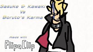 Sasuke & Kawaki vs Boruto (Momoshiki 's Under Control)My (Flipaclip) Animation