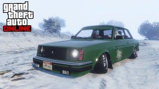 GTA ONLINE - SLADDAR VOLVO 240 I SNÖN & TJÄNAR MILJONER