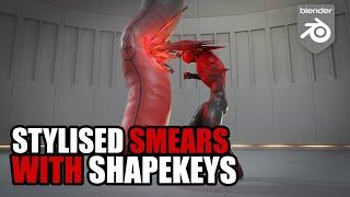 Stylised smears with shapekeys in Blender 3D - Alive! free sample