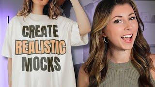 How to create REALISTIC tshirt mockups for Print on Demand