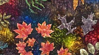 Leaf Printing on Silk - Colorful Time Lapse with Original Guitar Music