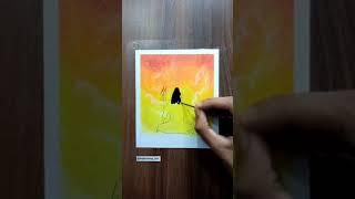 Lord shiva drawing | Drawing with oil pastels #shorts