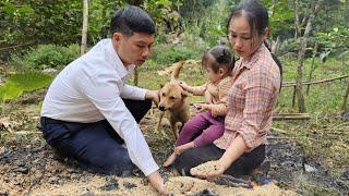 "Happy Husband & Wife Harvest Beans - Lover's Madness Causes the Whole Storehouse to Burn Down!"