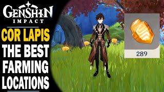 GENSHIN IMPACT - THE BEST LOCATIONS TO FIND COR LAPIS - 10 LOCATIONS - AN EASY WAY TO FARM