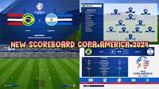 NEW SCOREBOARD COPA AMERICA 2024 - PES 2021 & FOOTBALL LIFE 2024