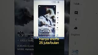 25 juta/bulan hanya shorts#haries syaifudin#shorts#eaglemanxgodzilla #kolaborasivideo