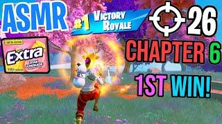 ASMR Gaming  Fortnite My 1st Victory! Relaxing Gum Chewing  Controller Sounds + Whispering 