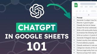 ChatGPT in Google Sheets: a beginner's guide (101)