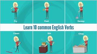 Learn 10 Common English Verbs with examples